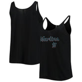 Miami Marlins Soft as a Grape Women's Slouchy Tank Top - MLB Tanks