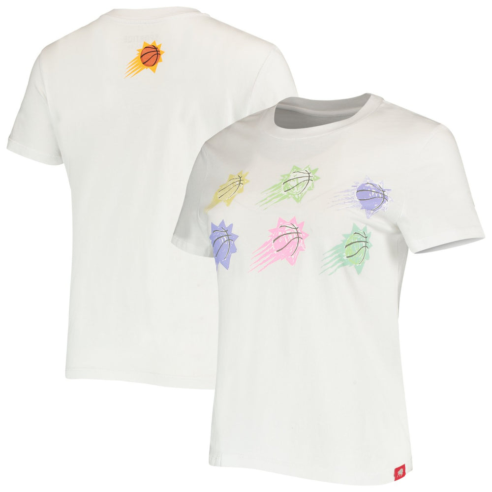 White Phoenix Suns Sportiqe Women's Street Capsule Arcadia T-Shirt | NBA