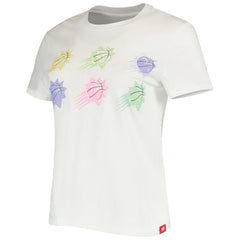 White Phoenix Suns Sportiqe Women's Street Capsule Arcadia T-Shirt | NBA