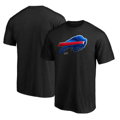 Buffalo Bills Midnight Mascot Team Logo T-Shirt | NFL New