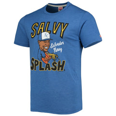Salvador Perez Kansas City Royals Homage Caricature Tri-Blend T-Shirt - MLB T-shirts