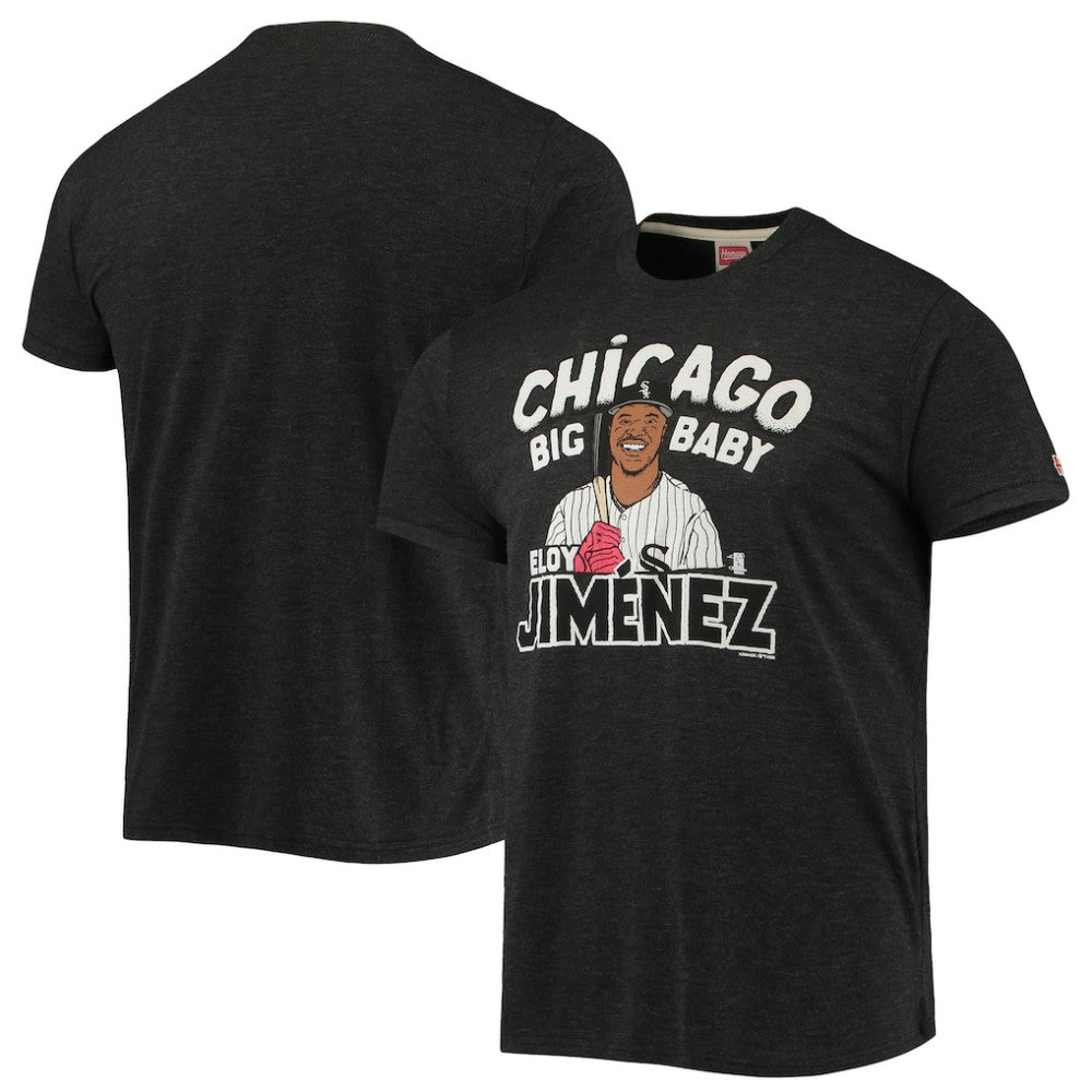 Eloy Jimenez Chicago White Sox Homage Caricature Tri-Blend T-Shirt - MLB T-shirts