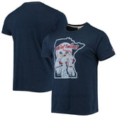 Minnesota Twins Homage Hand-Drawn Logo Tri-Blend T-Shirt - MLB T-shirts