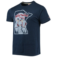 Minnesota Twins Homage Hand-Drawn Logo Tri-Blend T-Shirt - MLB T-shirts