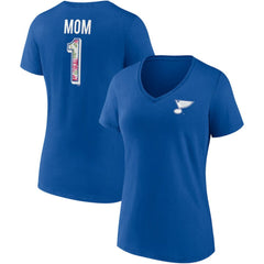 St. Louis Blues Fanatics Women's Team Mother's Day V-Neck T-Shirt - NHL T-shirts