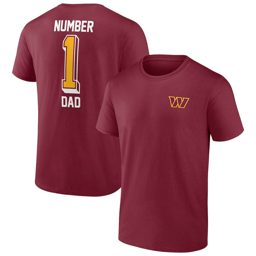 Washington Commanders Team #1 Dad T-Shirt | NFL US