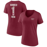 Washington Commanders Women's Team Mother's Day V-Neck T-Shirt | NFL New