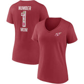 Arizona Cardinals Women's Team Mother's Day V-Neck T-Shirt | NFL New