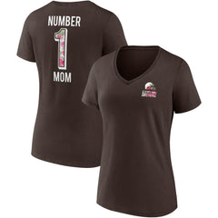 Cleveland Browns Women's Team Mother's Day V-Neck T-Shirt | NFL Discount