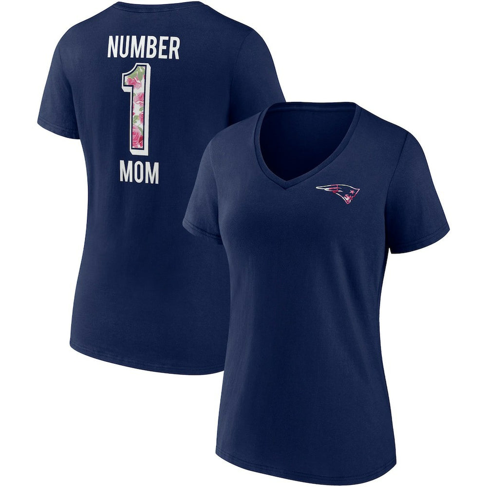 New England Patriots Women's Team Mother's Day V-Neck T-Shirt | NFL US