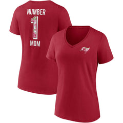 Tampa Bay Buccaneers Women's Team Mother's Day V-Neck T-Shirt | NFL Hot