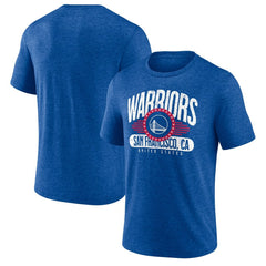 Royal Golden State Warriors Badge of Honor Tri-Blend T-Shirt sale | NBA