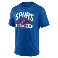 Royal San Antonio Spurs Badge of Honor Tri-Blend T-Shirt | NBA