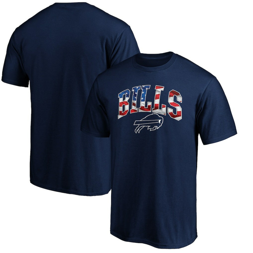 Buffalo Bills Banner Wave Logo T-Shirt | NFL Sale