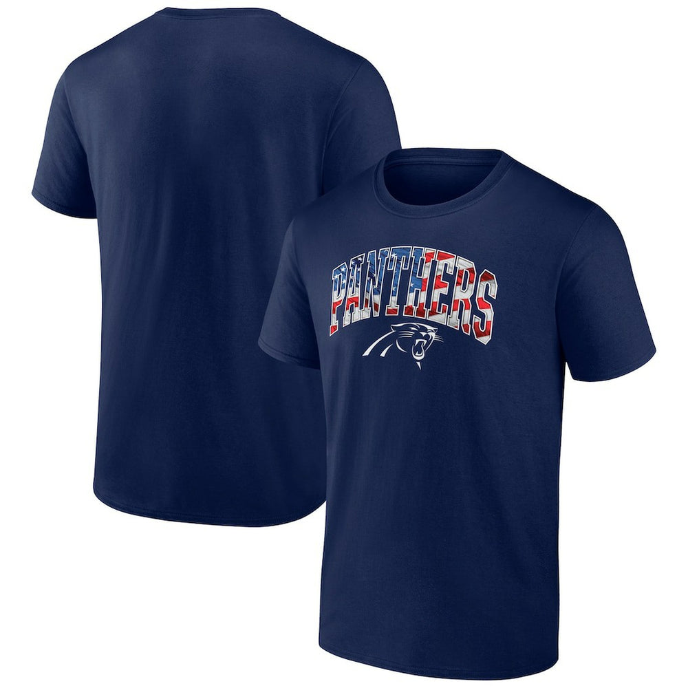 Carolina Panthers Banner Wave Logo T-Shirt | NFL Discount