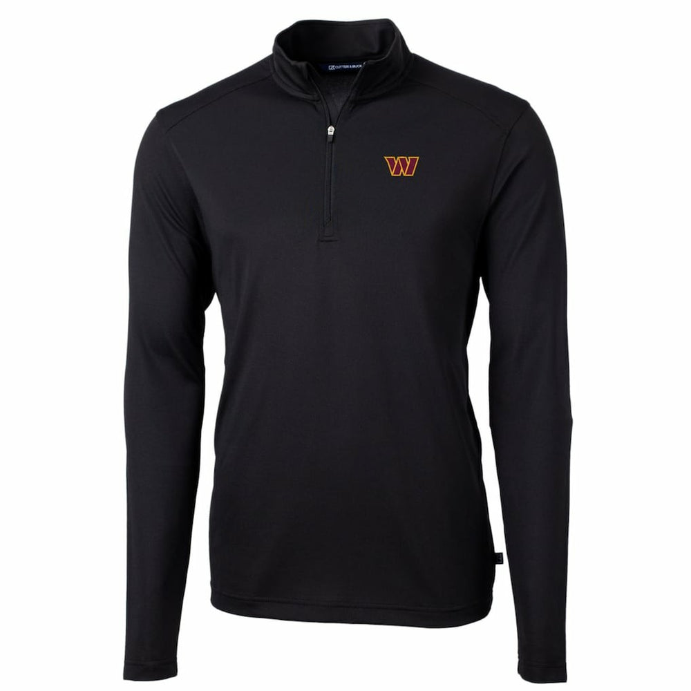 Washington Commanders Cutter & Buck Big & Tall Virtue Eco Pique Quarter-Zip Pullover Jacket | NFL Hot