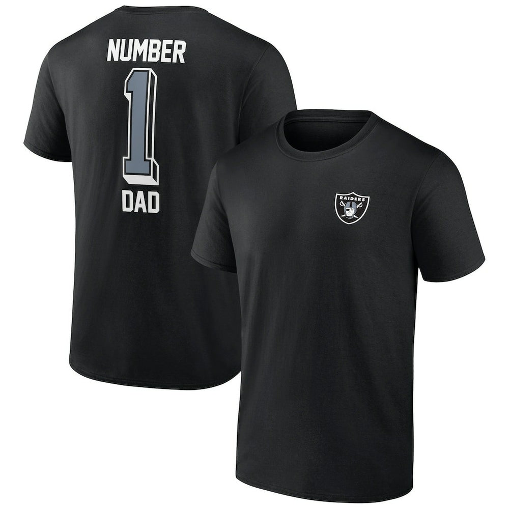 Las Vegas Raiders Number One Dad T-Shirt | NFL On sale