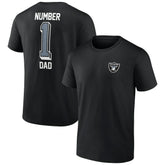 Las Vegas Raiders Number One Dad T-Shirt | NFL On sale