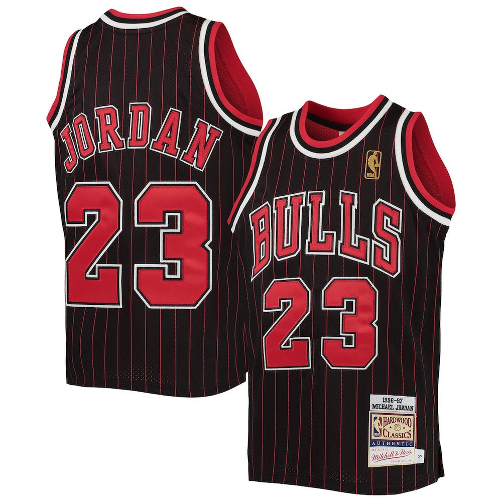 Black/Red Michael Jordan Chicago Bulls Youth 1996-97 Hardwood Classics Authentic Jersey sale | NBA