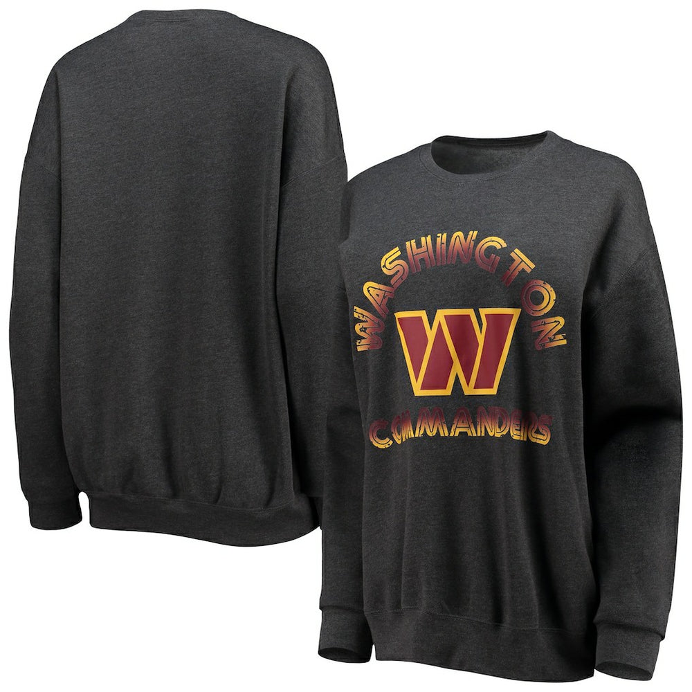 Washington Commanders WEAR by Erin Andrews Women's Oversized Fleece Pullover Sweatshirt | NFL New