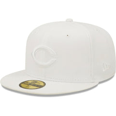 Cincinnati Reds New Era White on White 59FIFTY Fitted Hat - MLB Hats
