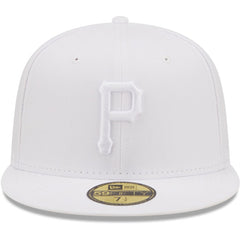 Pittsburgh Pirates New Era White on White 59FIFTY Fitted Hat - MLB Hats