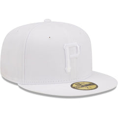 Pittsburgh Pirates New Era White on White 59FIFTY Fitted Hat - MLB Hats