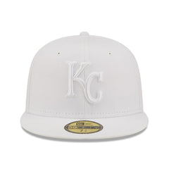 Kansas City Royals New Era White on White 59FIFTY Fitted Hat - MLB Hats