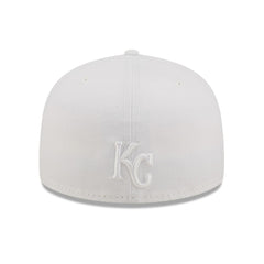 Kansas City Royals New Era White on White 59FIFTY Fitted Hat - MLB Hats