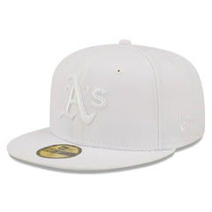 Athletics New Era White on White 59FIFTY Fitted Hat - MLB Hats