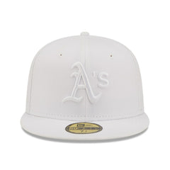 Athletics New Era White on White 59FIFTY Fitted Hat - MLB Hats