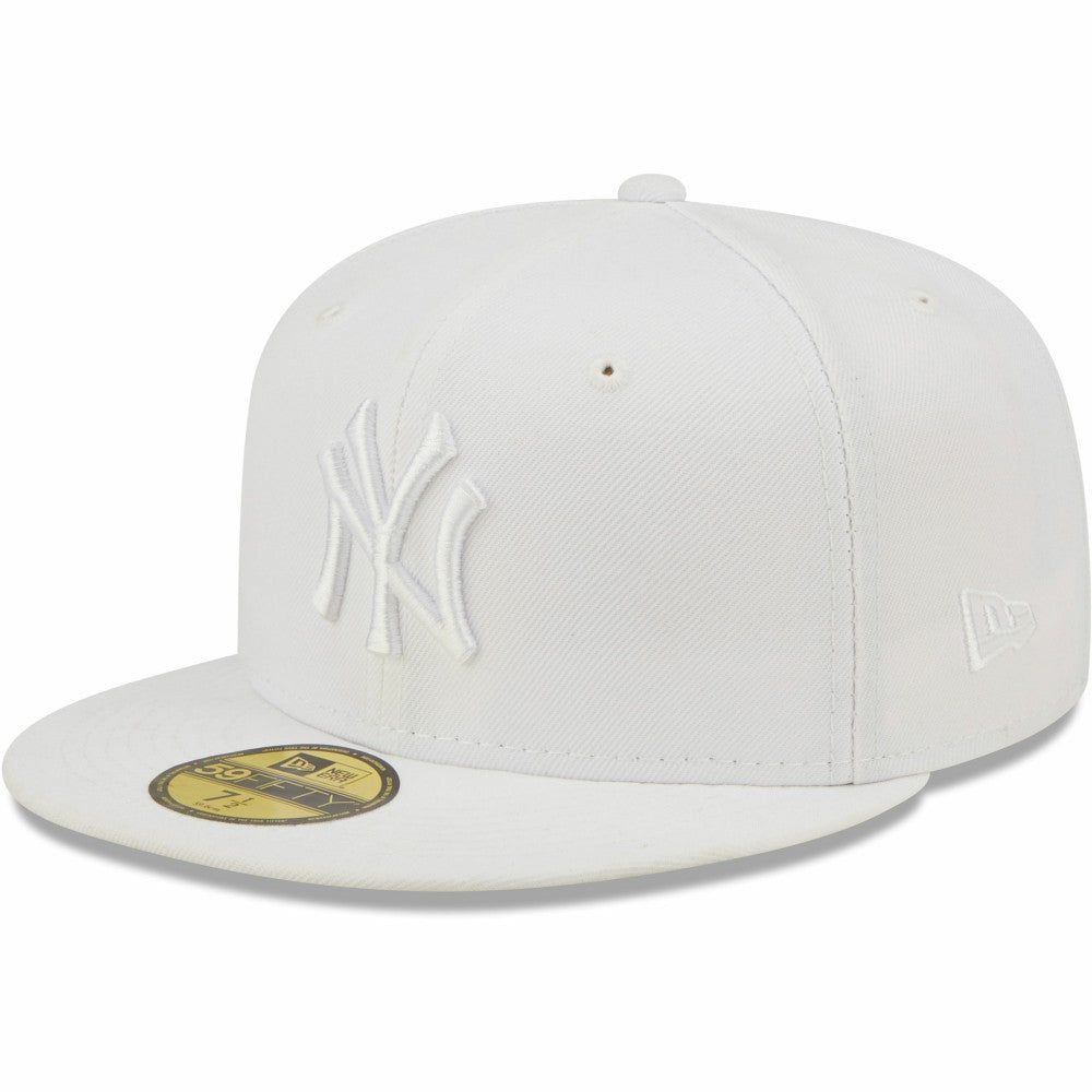 New York Yankees New Era White on White 59FIFTY Fitted Hat - MLB Hats