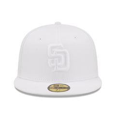 San Diego Padres New Era White on White 59FIFTY Fitted Hat - MLB Hats