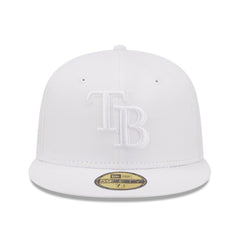 Tampa Bay Rays New Era White on White 59FIFTY Fitted Hat - MLB Hats