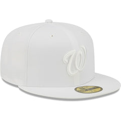 Washington Nationals New Era White on White 59FIFTY Fitted Hat - MLB Hats