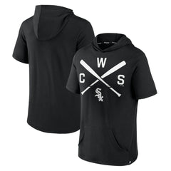 Chicago White Sox Fanatics Iconic Rebel Short Sleeve Hooded Top - MLB Tops