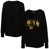 Washington Commanders Cuce Women's Sequin Logo V-Neck Pullover Sweatshirt | NFL On sale