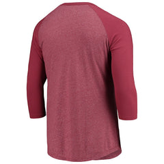 Washington Commanders Majestic Threads Wordmark 3/4-Sleeve Raglan Tri-Blend T-Shirt | NFL US