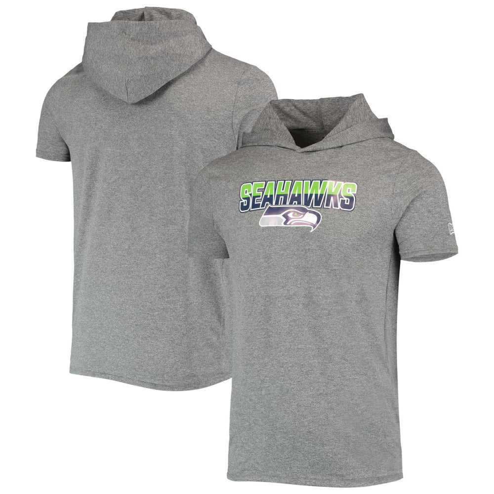 Seattle Seahawks Team Brushed Hoodie T-Shirt | NFL New