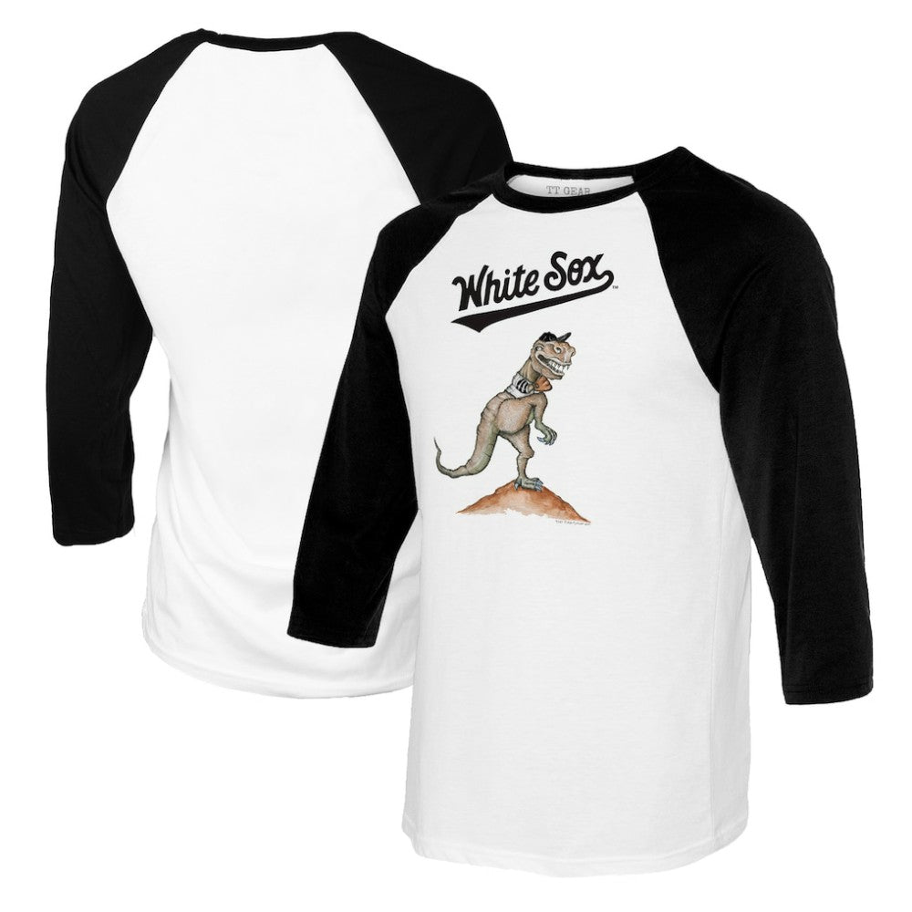 Chicago White Sox Tiny Turnip Youth TT Rex Raglan 3/4 Sleeve T-Shirt - MLB T-shirts