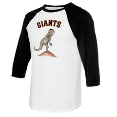 San Francisco Giants Tiny Turnip Youth TT Rex Raglan 3/4 Sleeve T-Shirt - MLB T-shirts
