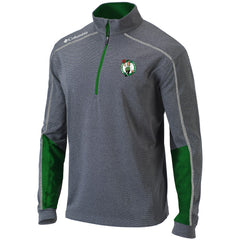 Heathered Gray/Green Boston Celtics Omni-Wick Shotgun 2.0 Quarter-Zip Pullover Top | NBA