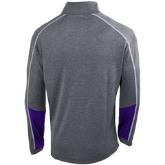 Heathered Gray/Purple Charlotte Hornets Omni-Wick Shotgun 2.0 Quarter-Zip Pullover Top | NBA