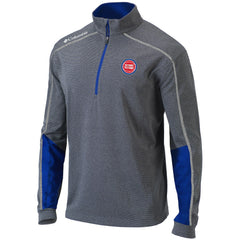 Heathered Gray/Blue Detroit Pistons Omni-Wick Shotgun 2.0 Quarter-Zip Pullover Top sale | NBA