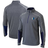Heathered Gray/Navy Dallas Mavericks Omni-Wick Shotgun 2.0 Quarter-Zip Pullover Top sale | NBA