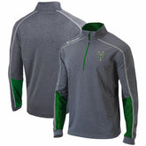 Heathered Gray/Green Milwaukee Bucks Omni-Wick Shotgun 2.0 Quarter-Zip Pullover Top | NBA