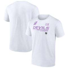 New Jersey Devils NHL Hockey Fights Cancer T-Shirt - NHL T-shirts