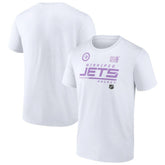 Winnipeg Jets NHL Hockey Fights Cancer T-Shirt - NHL T-shirts