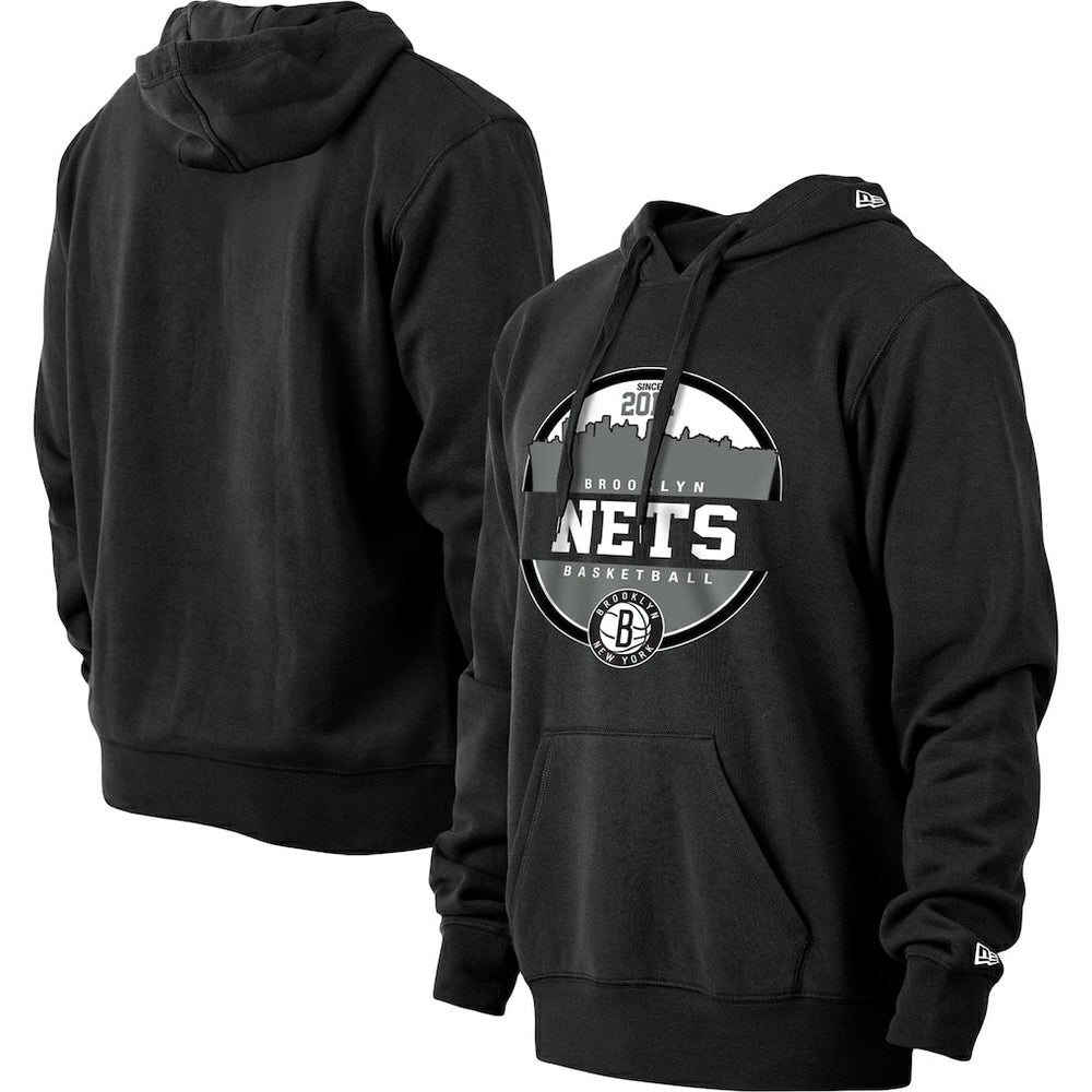Black Brooklyn Nets Localized Pullover Hoodie | NBA
