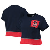 Boston Red Sox Refried Apparel Women's Cropped T-Shirt - MLB T-shirts